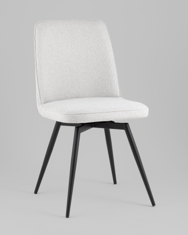 Стул Stool Group Flatt вращающийся серый рогожка