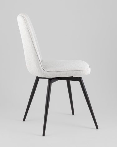 Стул Stool Group Flatt вращающийся серый рогожка