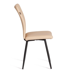 Стул обеденный Tetchair Monte Carlo TREND, экокожа, бежевая, 49х51х93 см