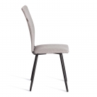 Стул обеденный Tetchair La Rousse NEW, ткань рогожка, серый/черный, 3M 16/2, 45x55x93 см