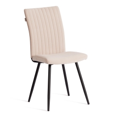 Стул обеденный Tetchair Monte Carlo TREND, велюр, бежевый/черный, 7, 49х51х93 см