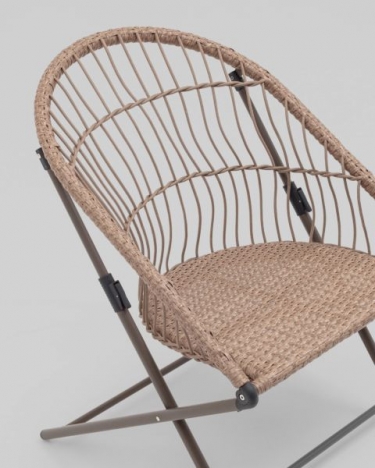 Комплект складной мебели для сада Stool Group Soley коричневый