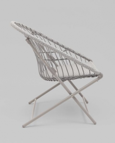 Комплект складной мебели для сада Stool Group Soley светло-серый