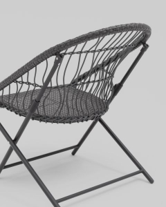 Комплект складной мебели для сада Stool Group Soley темно-серый