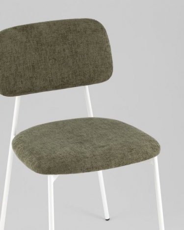 Стул Stool Group Chao зеленый белые ножки