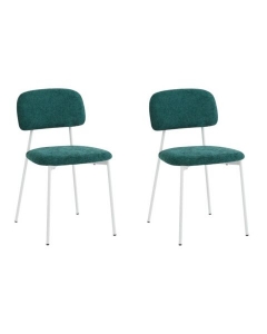 Стул Stool Group Chao темно-зеленый белые ножки 2 шт.