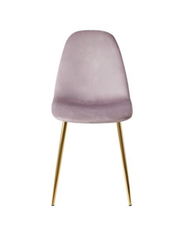 Стул Stool Group Валенсия SN велюр розовый золотые ножки