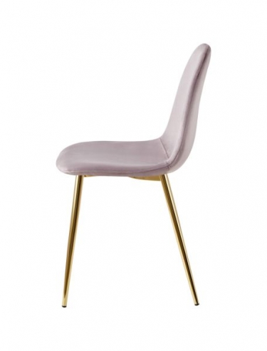 Стул Stool Group Валенсия SN велюр розовый золотые ножки