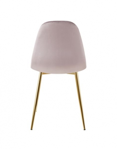 Стул Stool Group Валенсия SN велюр розовый золотые ножки