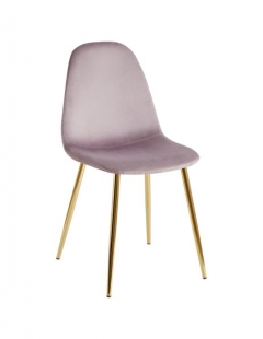 Стул Stool Group Валенсия SN велюр розовый золотые ножки