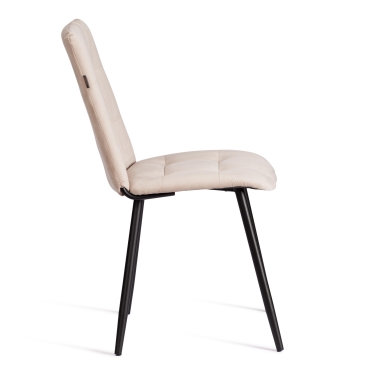 Стул обеденный Tetchair Asti велюр, молочный/черный, Porsche 2