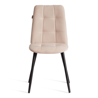 Стул обеденный Tetchair Asti велюр, молочный/черный, Porsche 2