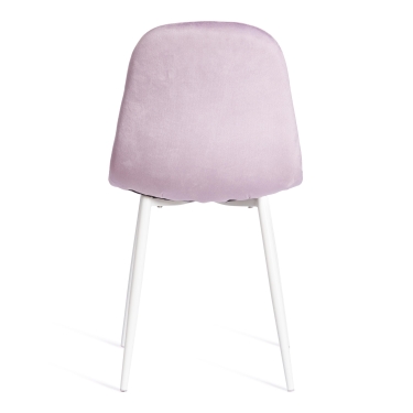 Стул Tetchair BREEZE mod. 4724 / 2 шт. в упаковке вельвет/металл, 44 х 53 х 87 см, Light lavander светло-лавандовый HLR26 / белый