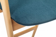 Кресло полубарное R-home Kaede ПБ Blue/натур