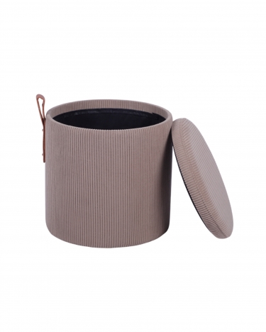 Пуф Stool Group Руни S с ящиком вельвет коричневый