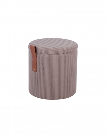 Пуф Stool Group Руни S с ящиком вельвет коричневый