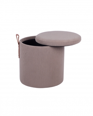 Пуф Stool Group Руни XS с ящиком вельвет коричневый