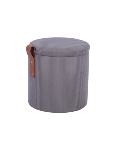 Пуф Stool Group Руни XS с ящиком вельвет темно-серый