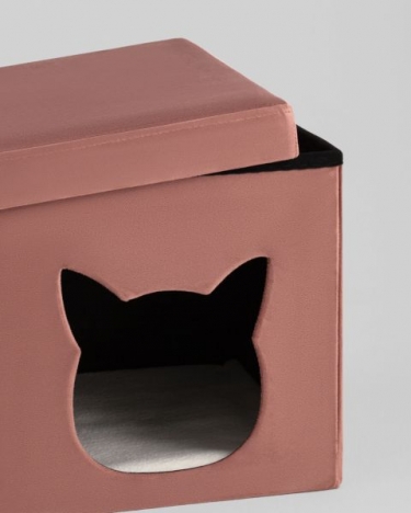 Пуф складной с ящиком Stool Group Store Pet розовый