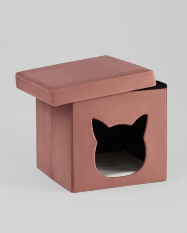 Пуф складной с ящиком Stool Group Store Pet розовый