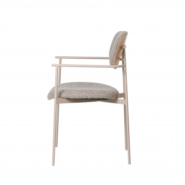 Стул Stool Group Doe коричневый бежевые ножки