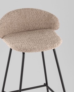 Стул барный Stool Group Nita букле кофейный