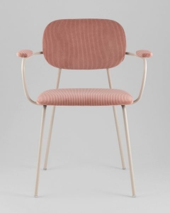 Стул Stool Group Кэрол пыльно-розовый серые ножки