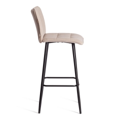 Барный стул Tetchair Bari/Бари велюр, бежевый, 7, 45х56х110 см