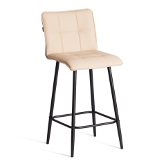 Полубарный стул Tetchair Bari/Бари экокожа , бежевый, 42х55х99 см