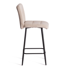 Полубарный стул Tetchair Medeo/Медео велюр, бежевый, 7, 42х56х102 см