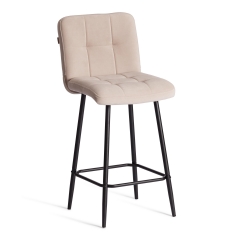 Полубарный стул Tetchair Medeo/Медео велюр, бежевый, 7, 42х56х102 см
