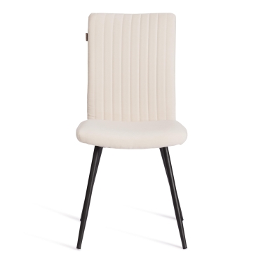 Стул обеденный Tetchair Monte Carlo TREND, велюр, молочный/черный, 4, 49х51х93 см