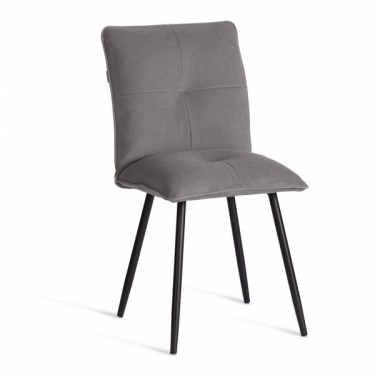 Стул обеденный Tetchair Sweet велюр, серый/черный, 29, 46х55х88