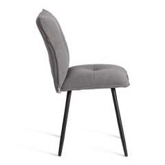 Стул обеденный Tetchair Sweet велюр, серый/черный, 29, 46х55х88