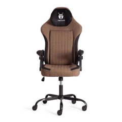 Кресло Tetchair iWolf ткань, черный/коричневый
