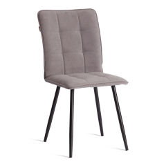 Стул обеденный Tetchair Bari LT, велюр, серый/черный, 29, 41х55х89 см