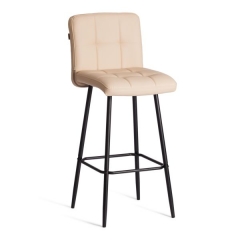 Барный стул Tetchair Medeo/Медео экокожа , бежевый, 45х56х113 см