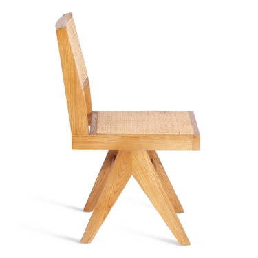 Стул Tetchair LOKI дерево вяз/ротанг, 51х44х86 см, Груша 3