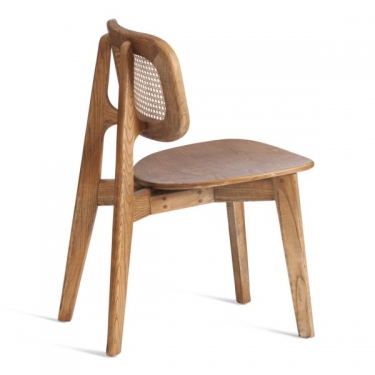 Стул Tetchair ODIN mod.XMS-CB2828 дерево вяз/ротанг, 42х45х78 см, Груша 3