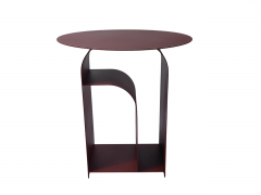 Журнальный столик Stool Group Arwel металл бордовый