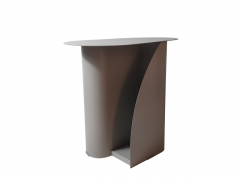 Журнальный столик Stool Group Yvaine металл темно-серый