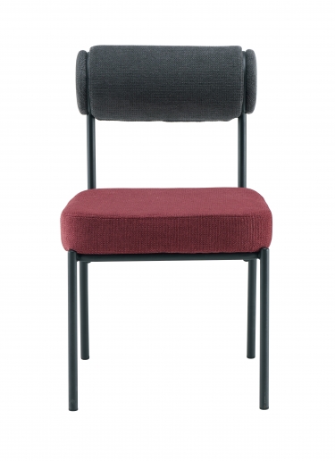 Стул обеденный Stool Group Ponpoun темно-серый бордо