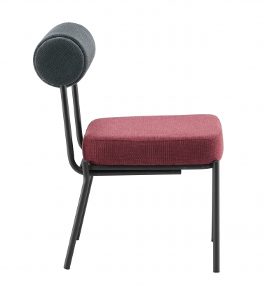 Стул обеденный Stool Group Ponpoun темно-серый бордо