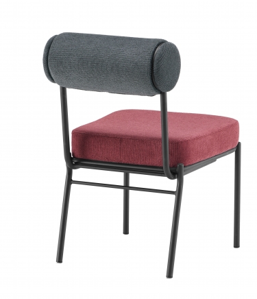 Стул обеденный Stool Group Ponpoun темно-серый бордо