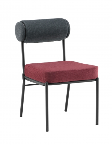 Стул обеденный Stool Group Ponpoun темно-серый бордо