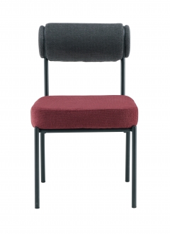 Стул обеденный Stool Group Ponpoun темно-серый бордо