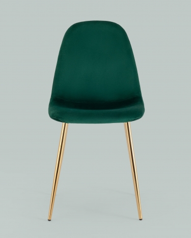 Стул Stool Group Валенсия SN NEW велюр зеленый золотые ножки