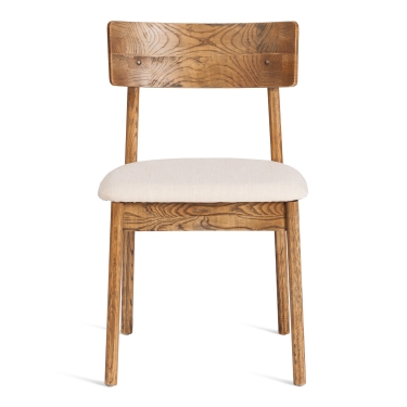 Стул Tetchair THOR дерево вяз/ткань лен, груша3/бежевый лен, 50х48х81,5 см