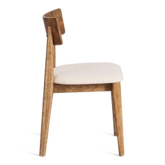 Стул Tetchair THOR дерево вяз/ткань лен, груша3/бежевый лен, 50х48х81,5 см