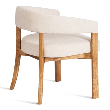 Стул Tetchair SURTUR дерево вяз/ткань лен, груша3/бежевый лен, 54х53х74 см